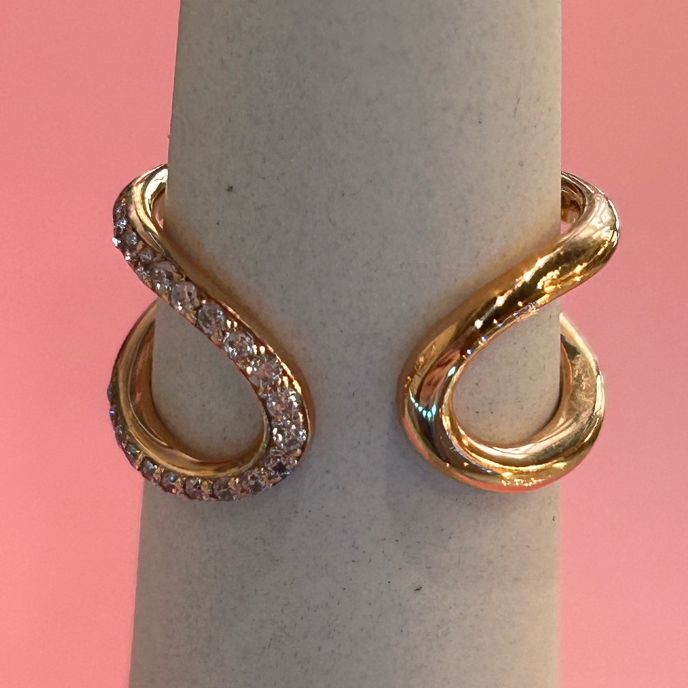 RETIRED Rose Gold Wrapped Open Infinity Ring